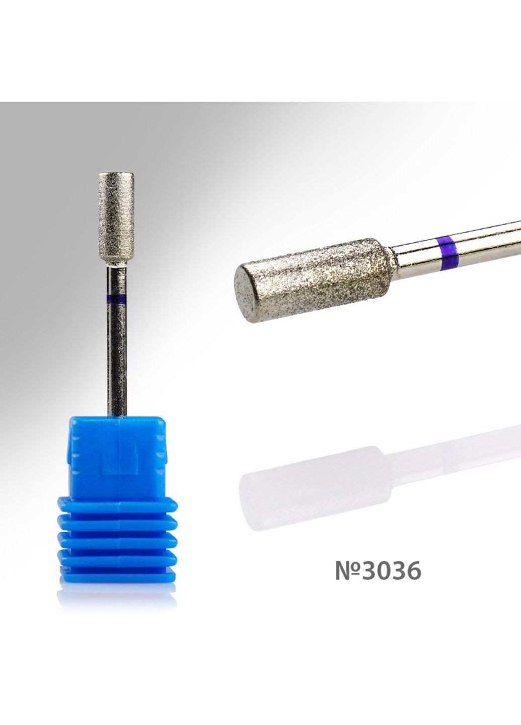 Алмазна Циліндрична Фреза 10х4 мм Середньої Абразивності №3036 MagicNail (292733908)