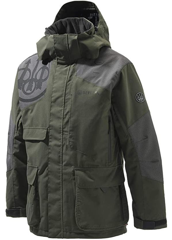 Оливковая демисезонная куртка охотничья мужская insulated static evo темно- Beretta