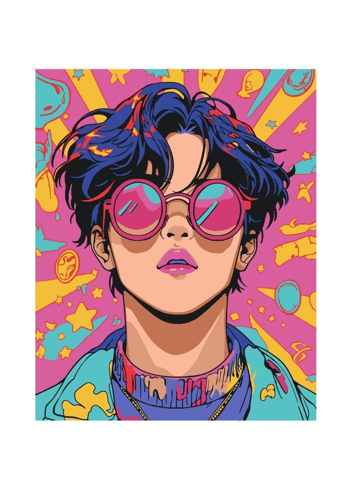 Картина по номерам "Розовые очки" 10162-AC No Brand (330017515)