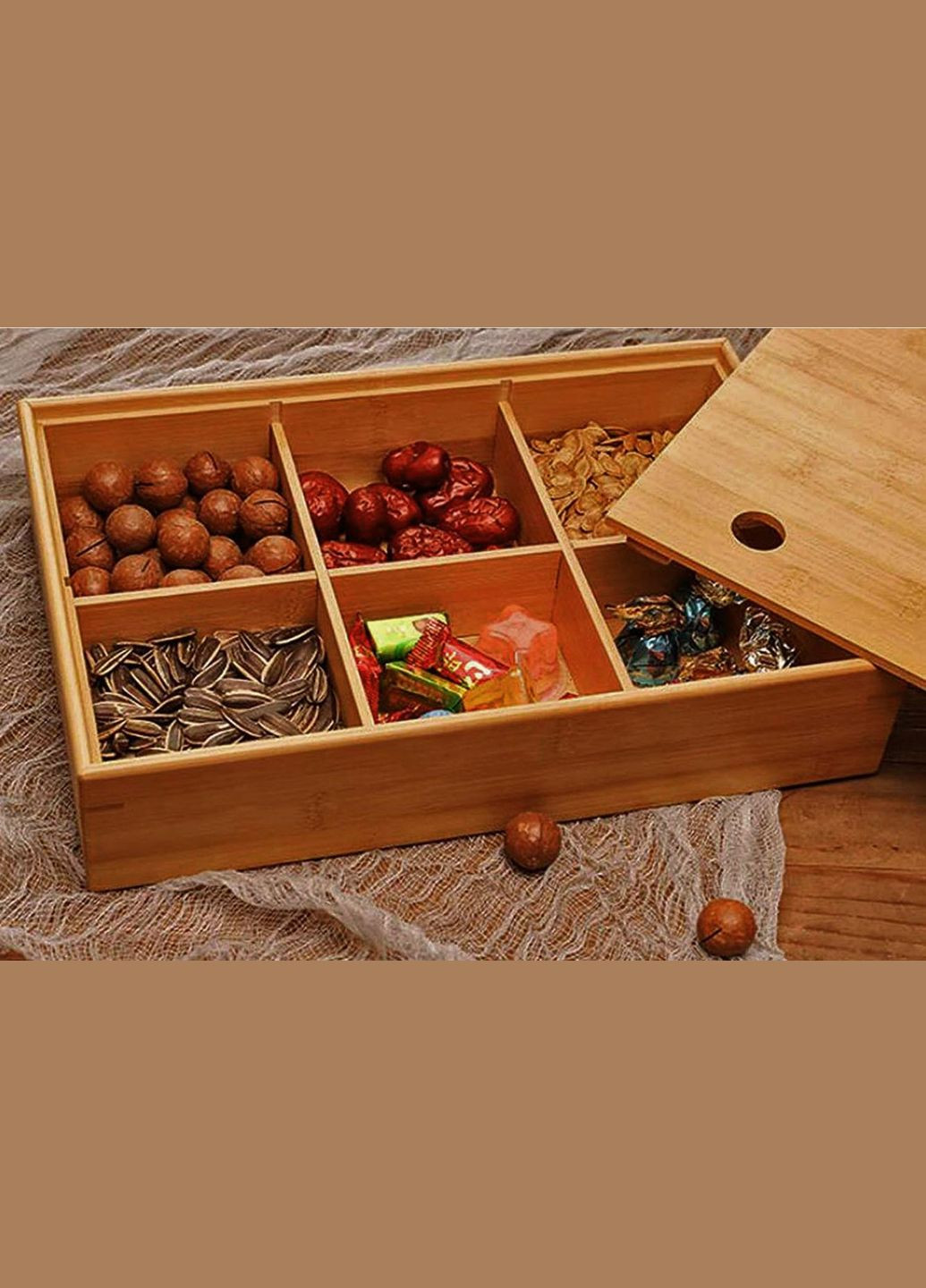 Менажница из дерева Начос охра (МЕН-000104) No Brand (327867562)