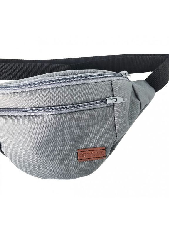 Мужская сумка на пояс с 2 отделениями X002-grey ( ) Organize (264205686)