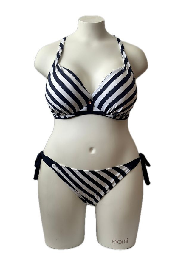 Комбинированный летний купальник раздельный 6741-6745 раздельный, халтер Fantasie Cote D'azur