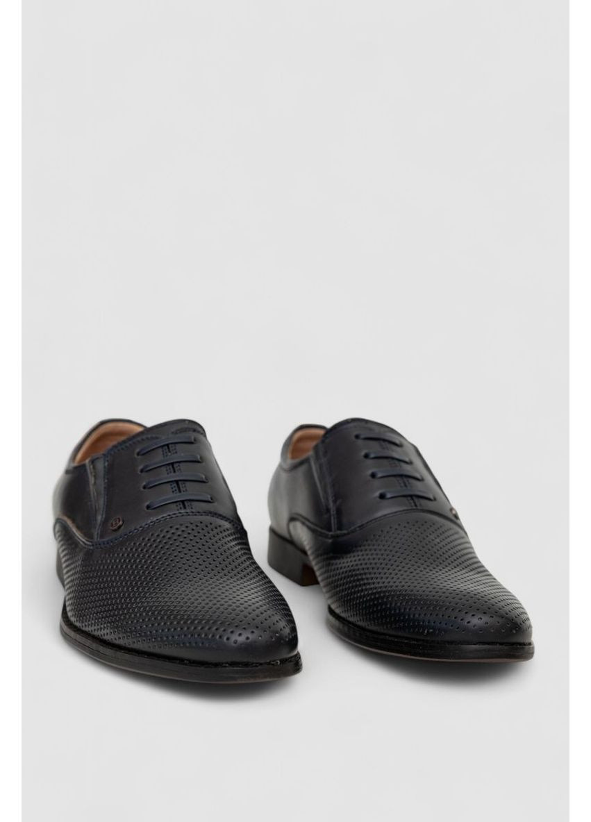 Темно-синие туфли мужские с перфорацией,, 243rc1595 KangFu