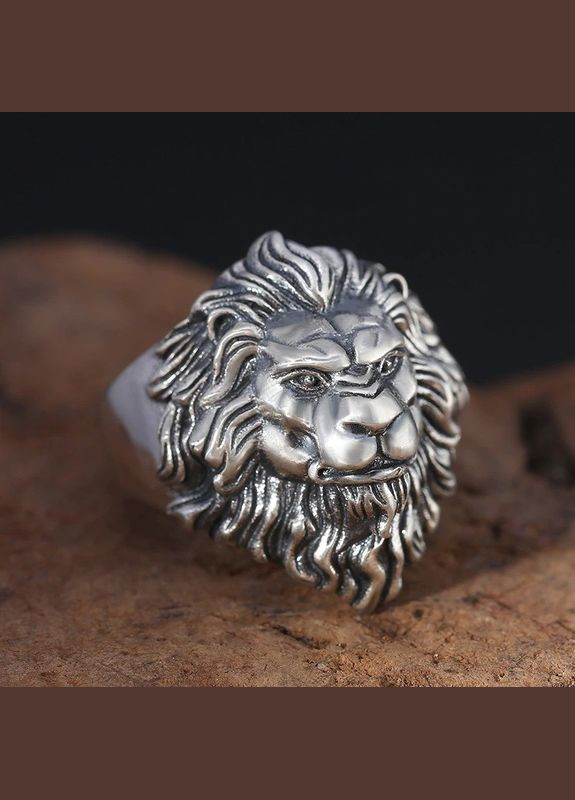 Мужское кольцо высокой власти Перстень в виде 3D льва размер регулируемый Fashion Jewelry (285110830)