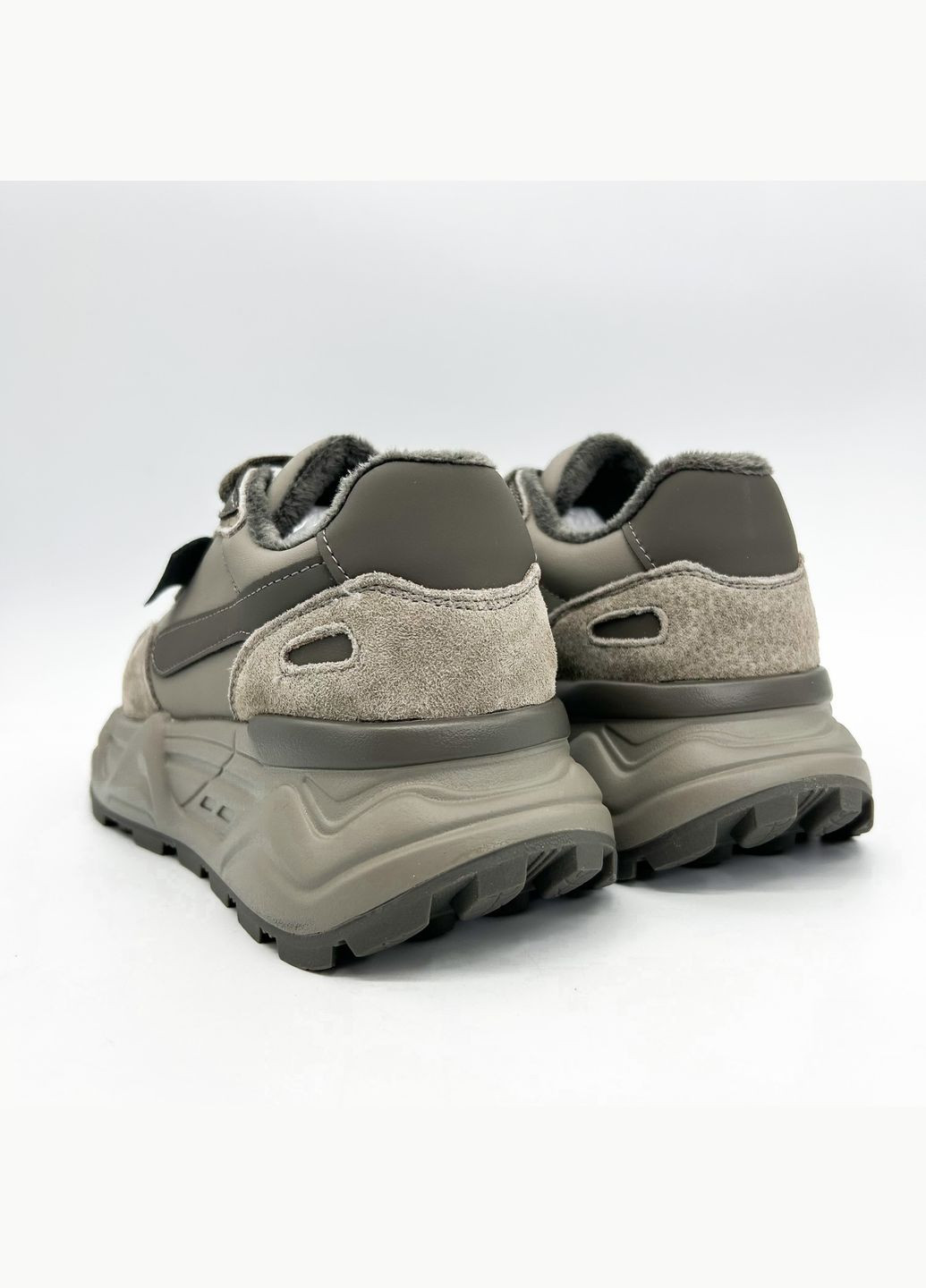 Сірі осінні кросівки (р) замша/шкіра 0-1-1-01h-b-8053-2 Lifexpert