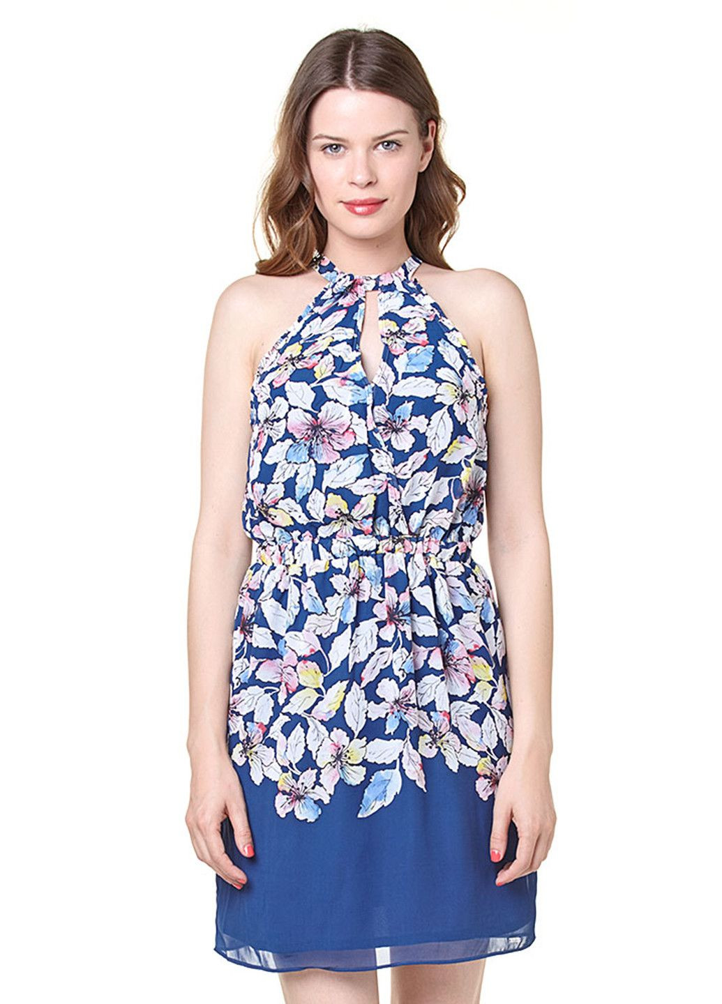 Голубое повседневный платье голубой Pepe Jeans