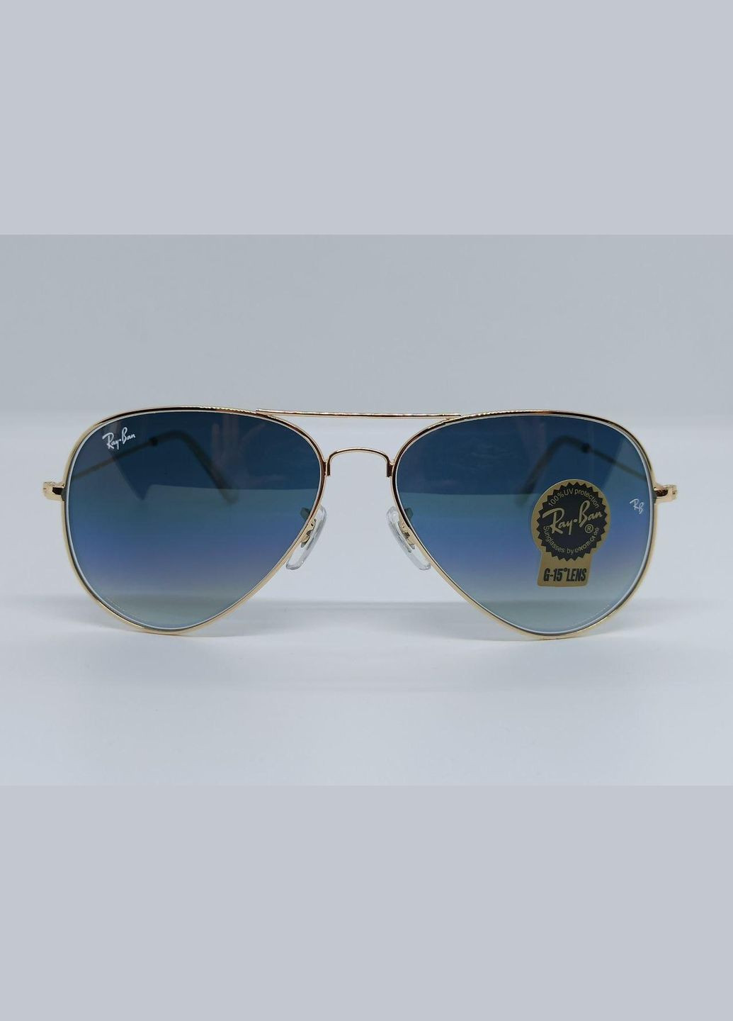 Солнцезащитные Очки RB Aviator 3026 Gold Grad Линза-СТЕКЛО RAY (341084176)