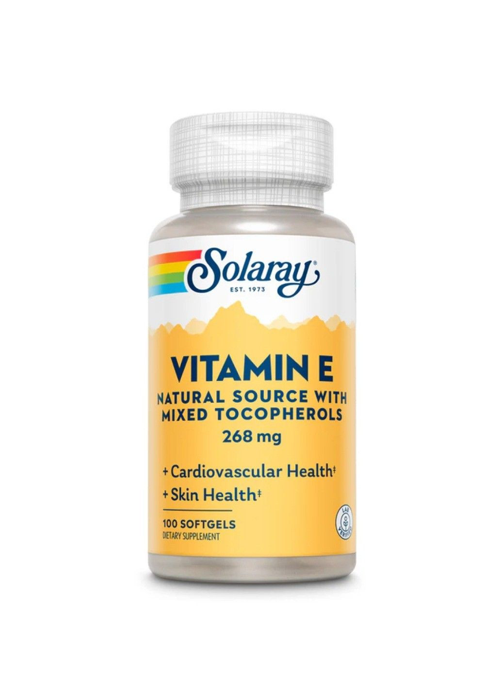 Вітамін Е Vitamin E d-Alpha Tocopherol 268mg, 50 капсул Solaray (360948631)