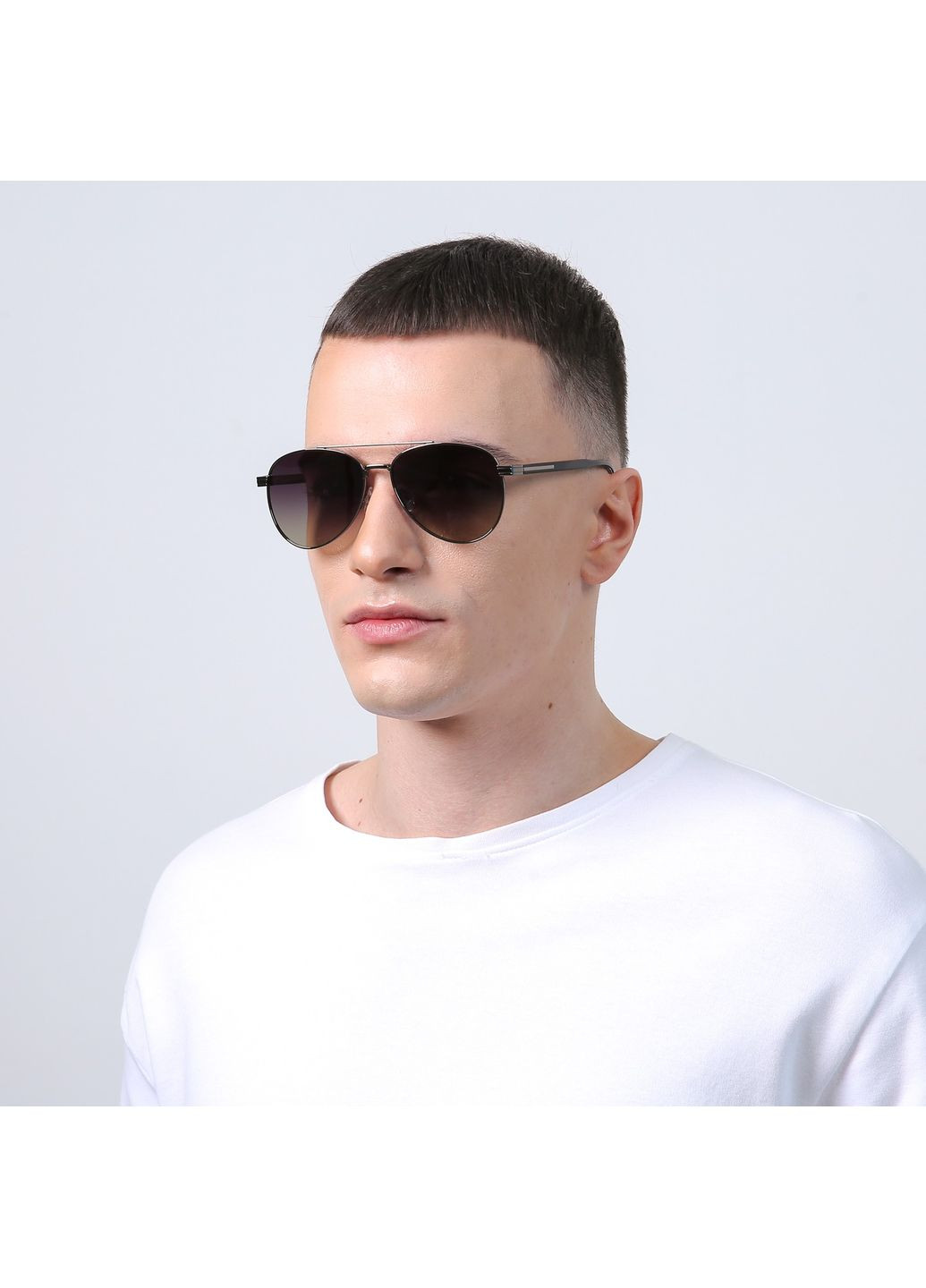 Солнцезащитные очки с поляризацией Авиаторы мужские 737-372 LuckyLOOK 737-372M (322855302)