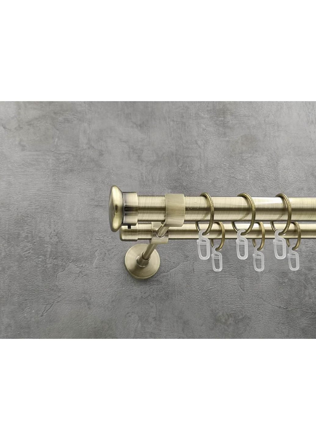 Карниз Дуо гладка штанга подвійний модерн 25/19 мм 200 см Антик Quadrum (352782571)