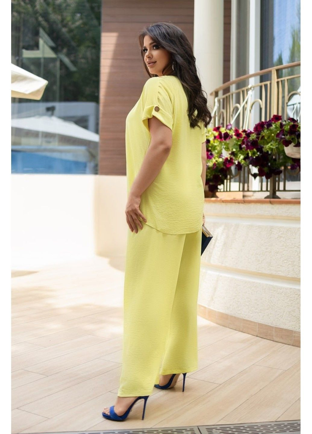 Костюм брючний, трансформер, мод ІТ-2005, жовтий, розмір 62-64 No Brand (355469528)