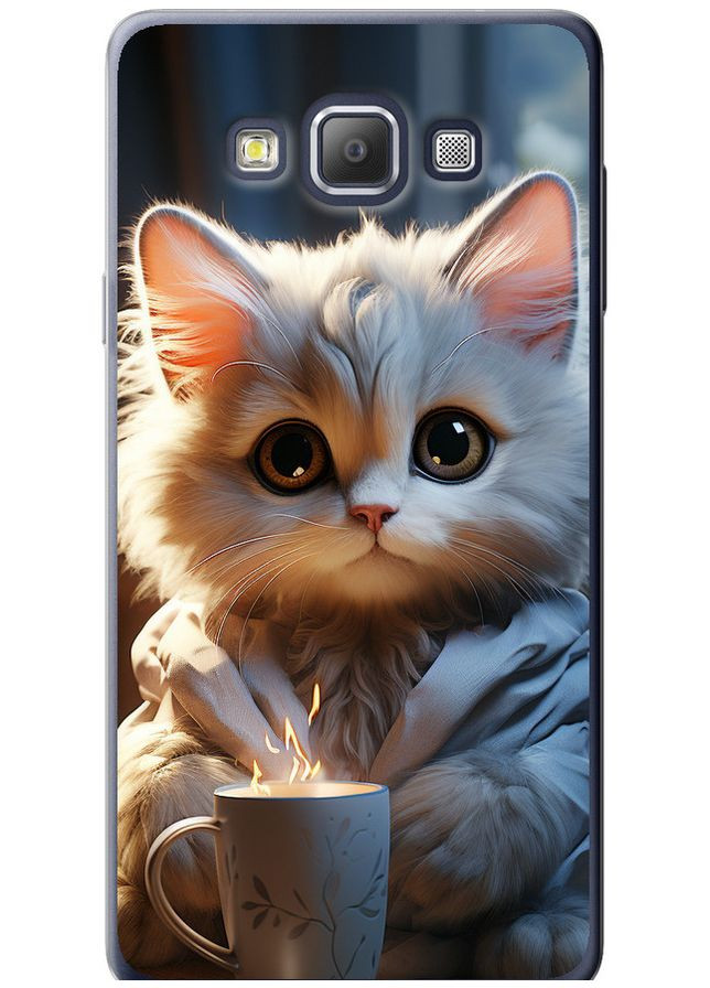 Силиконовый чехол 'White cat' для Endorphone Samsung Galaxy A7 A700H (308861599)