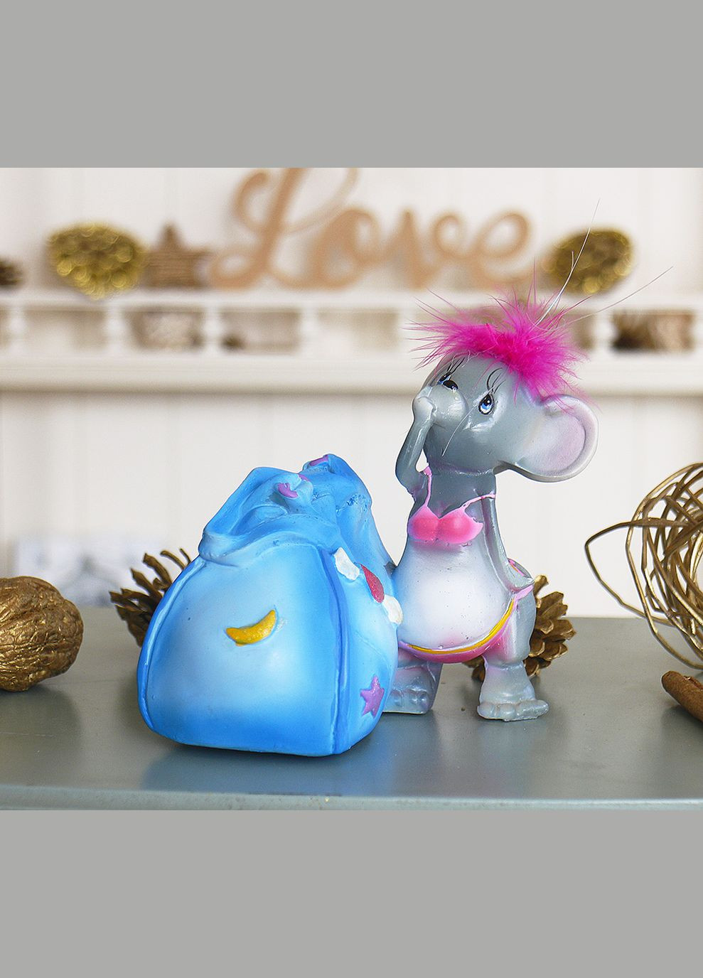 Копилка мышка гламур 13*11*10 см (026 A 0463) Гранд Презент (282743469)