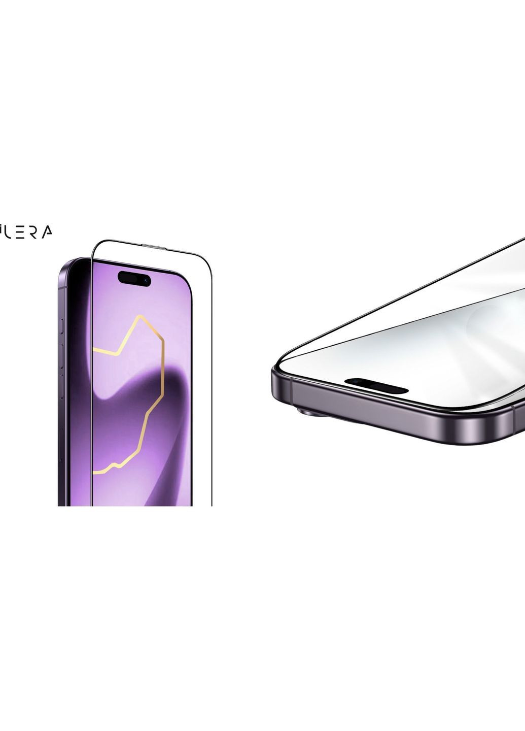 Защитное стекло DeLuxe Original Glass 2.0 для iPhone 17 Air Black (ILFCDL17AIR) iLera (366827678)