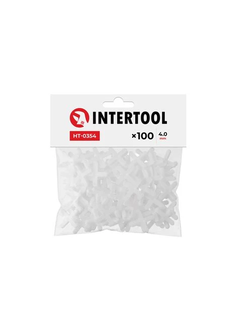 Набор дистанционных крестиков для плитки 4,0 мм /100шт Intertool HT-0354 (376301894)