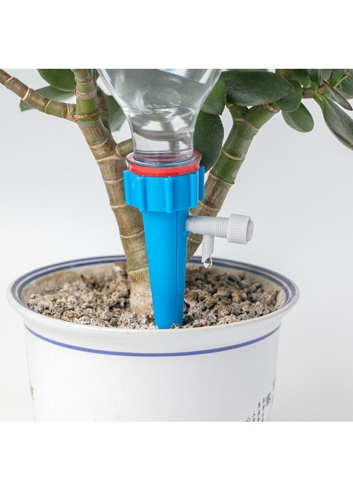 Автополив для рослин з пластикової пляшки 0.5–2 л регульований подача води конусні насадки 4 шт No Brand (371915003)