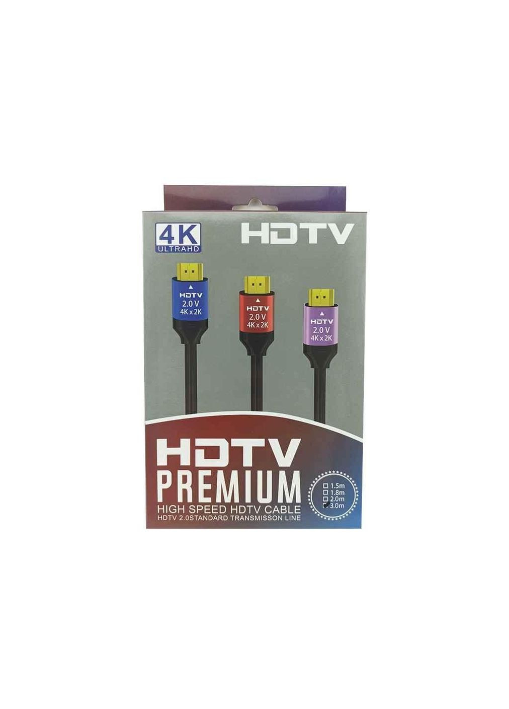 Кабель HDMIHDMI 4K Premium V2.0 CCS 3м ТМ Gerlax (315139692)