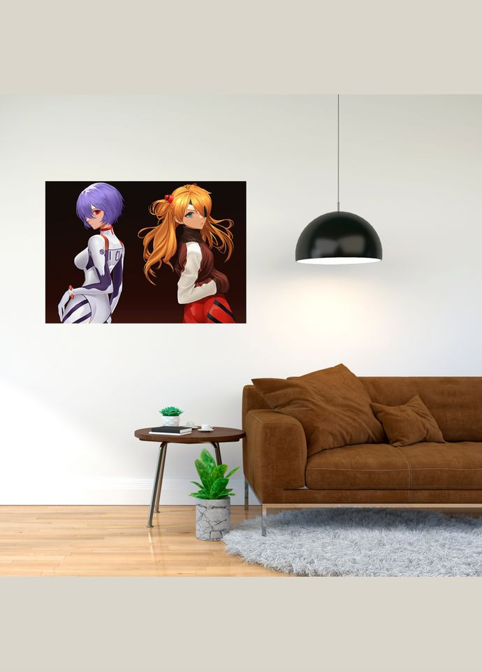 Плакат- с принтом Neon Genesis Evangelion Shinseiki Evangerion Евангелион нового поколения NGE EVA 6 Кавун постер (316208362)