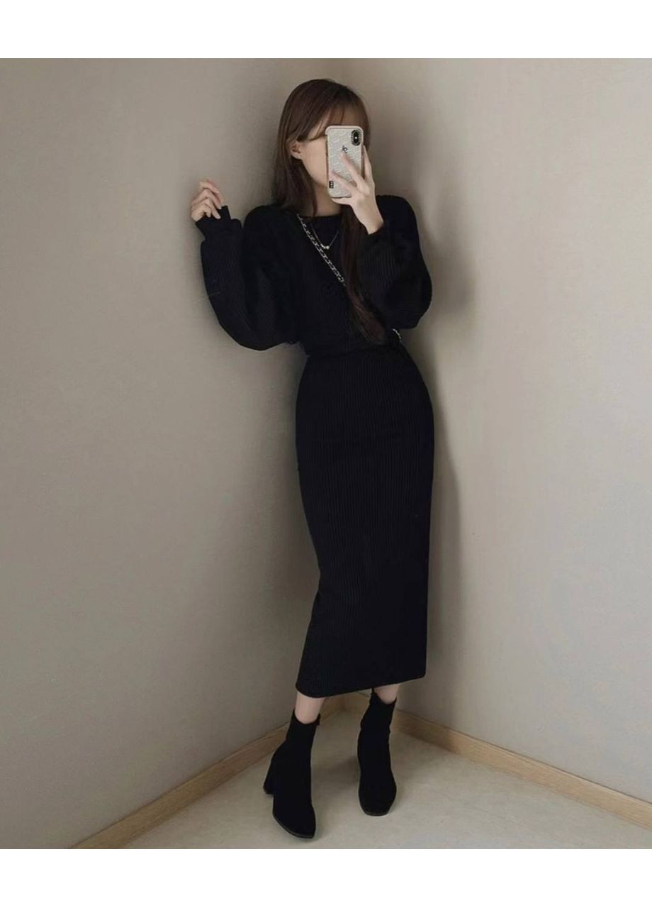 Жіночий чорний костюм No Brand (360937906)