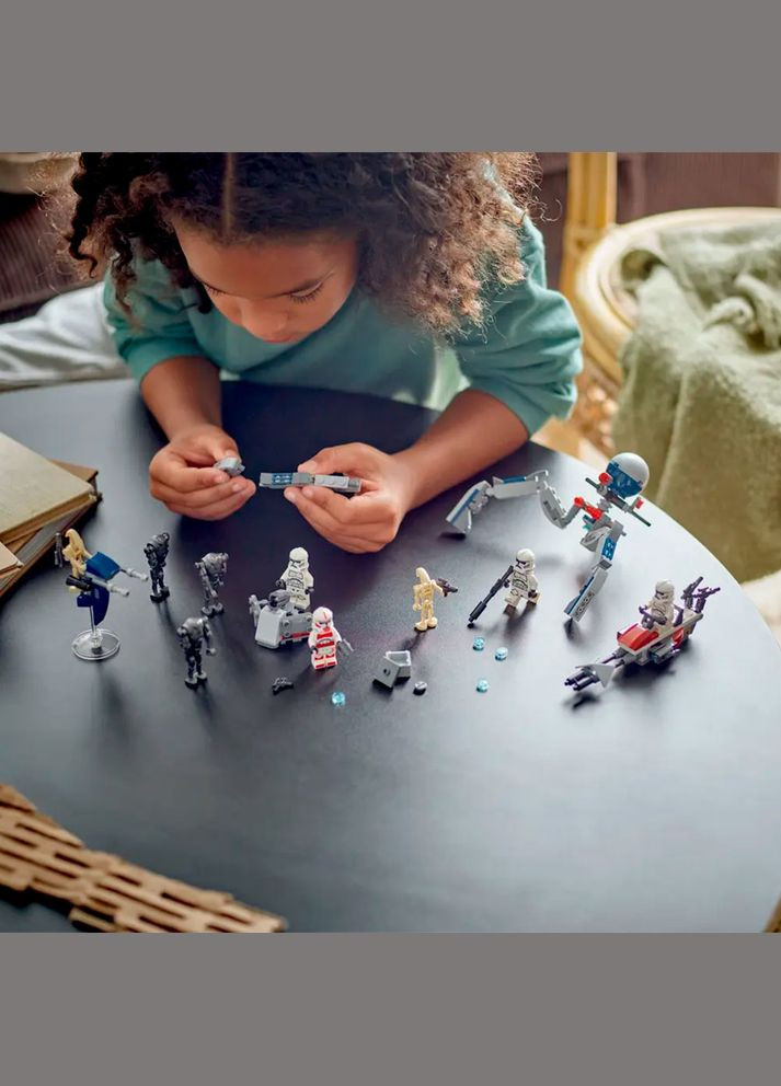 Конструктор Star Wars Клони-піхотинці та Бойовий дроїд (75372) Lego (316655189)