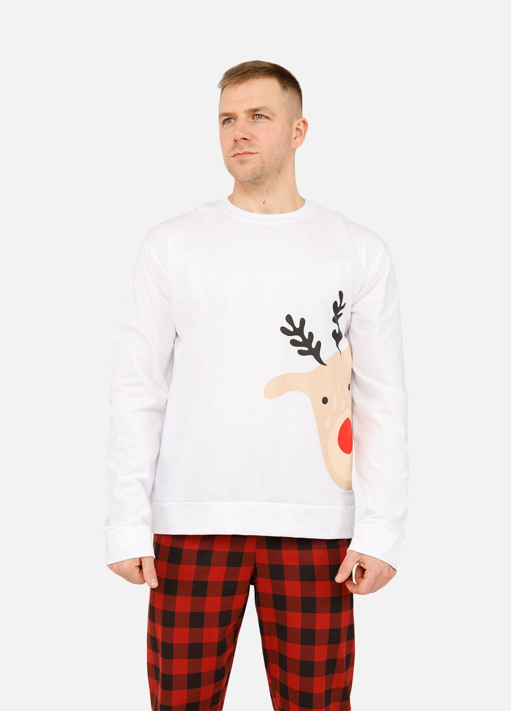 Мужская пижама цвет белый ЦБ-00264032 Yuki (311505007)