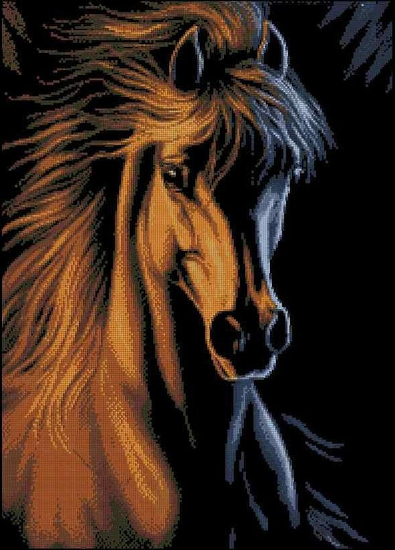 Набор для вышивки крестиком. Размер: 31*44 см. Золотой лед Лоскуток (315359604)