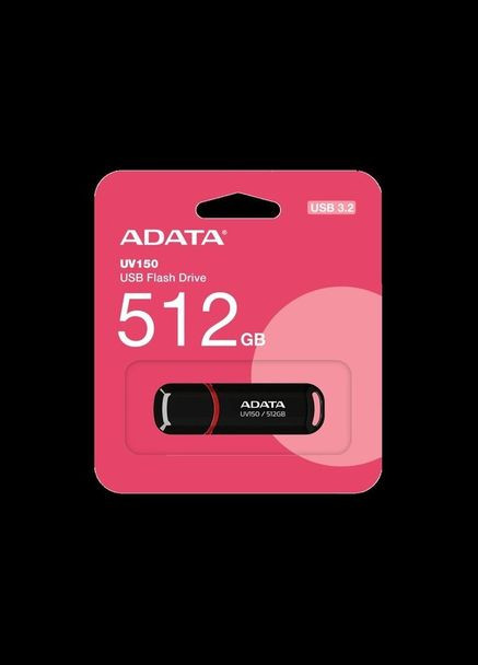 Флеш накопичувач USB 3.2 UV 150 512Gb чорний ADATA (293345765)
