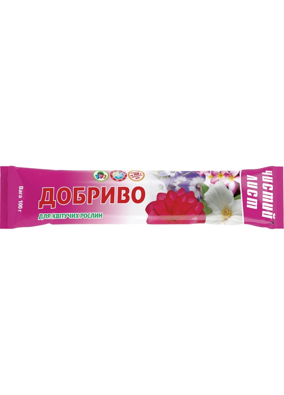 Удобрение Чистый лист для Цветущих растений, 100 г Kvitofor (394449078)