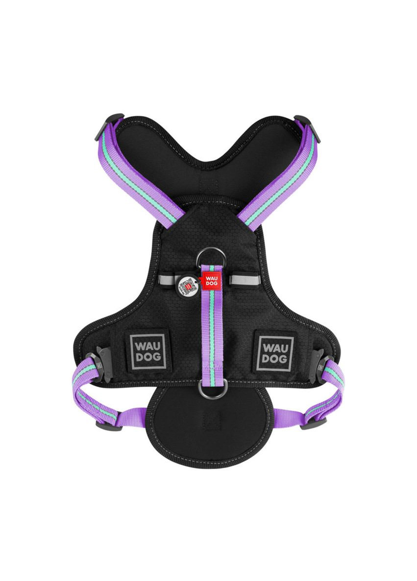 Шлея для собак безпечна Nylon Металева пряжка-фастекс, M, Ш 20 мм, А 45-70 см В 60-80 см WAUDOG (322124903)