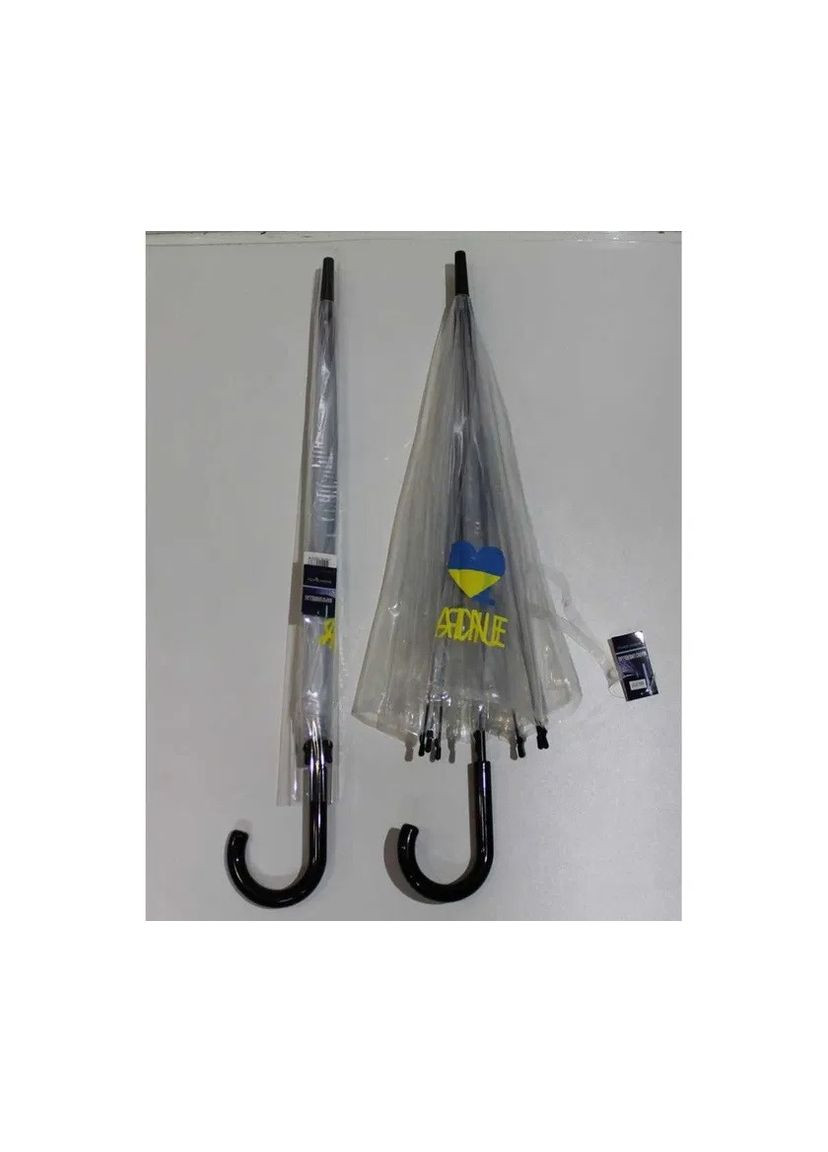 Комбінована} елегантна парасолька зонтик трость принт i love ukraine глубокий купол прозорий Mario (300368675)