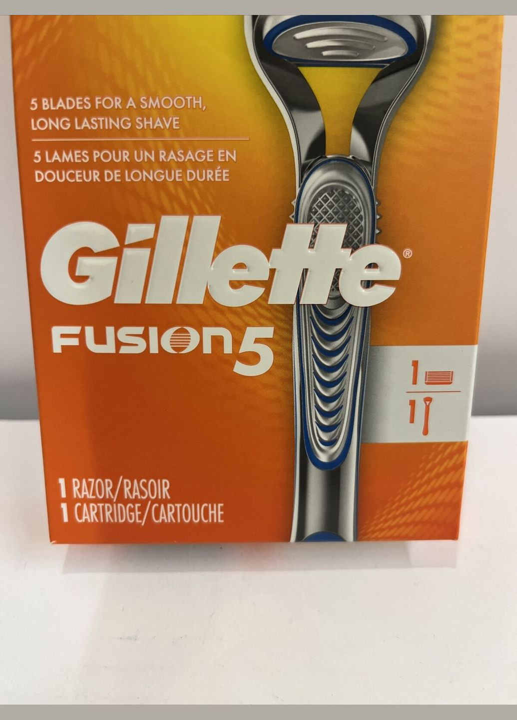 Бритва чоловіча Fusion 5 1 станок 5 картриджей Gillette (278773526)