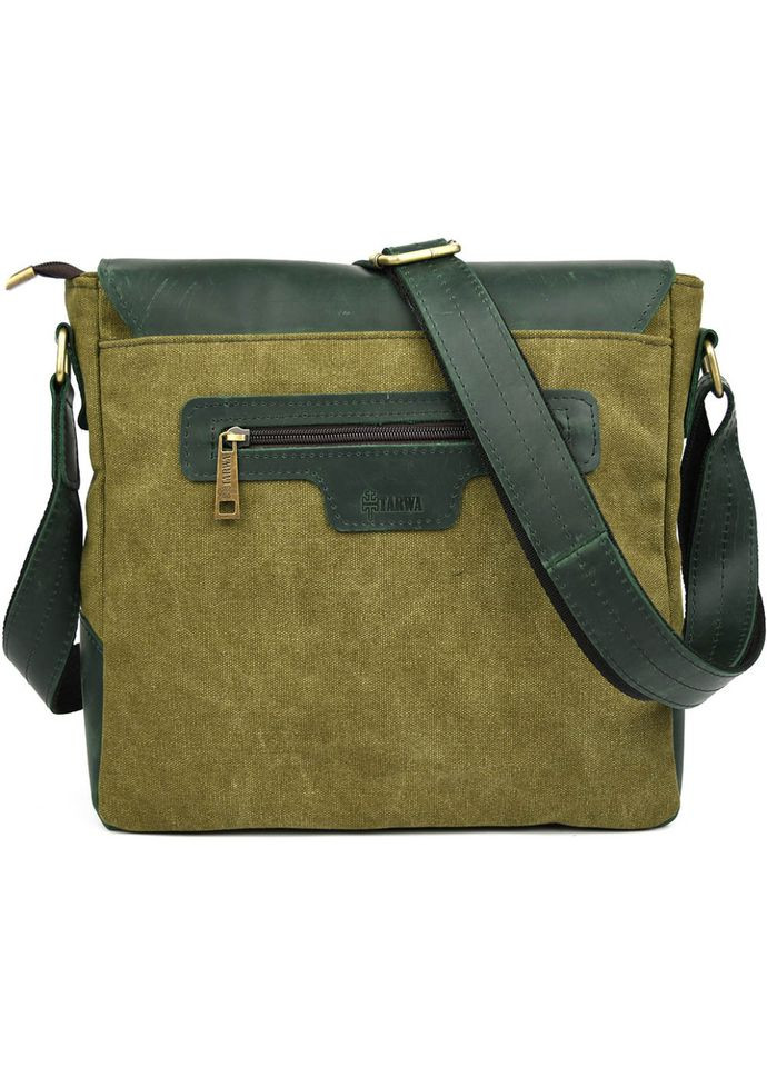 Сумка через плече розміру А4 із парусини та шкіри REE-6601-3md TARWA (329148193)
