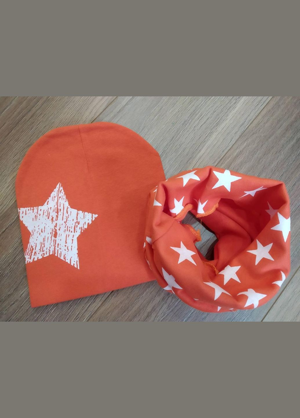 Демисезонный комплект (шапка, шарфснуд) 0003 No Brand (301129407)