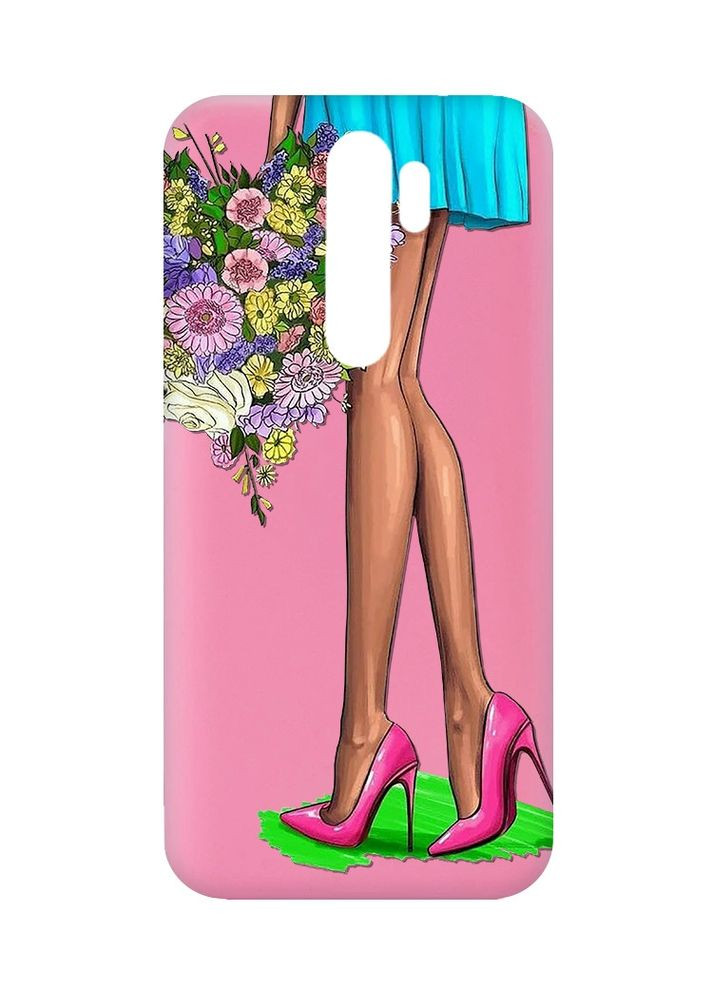 Матовий рожевий чохол на Xiaomi Redmi Note 8 Pro:: Квітковий настрій (принт 226) Creative (359487268)