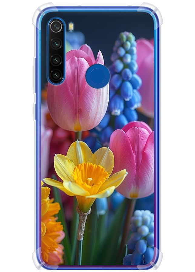 Силикон с усиленными углами чехол 'Весенние цветы' для Endorphone xiaomi redmi note 8t (285784502)