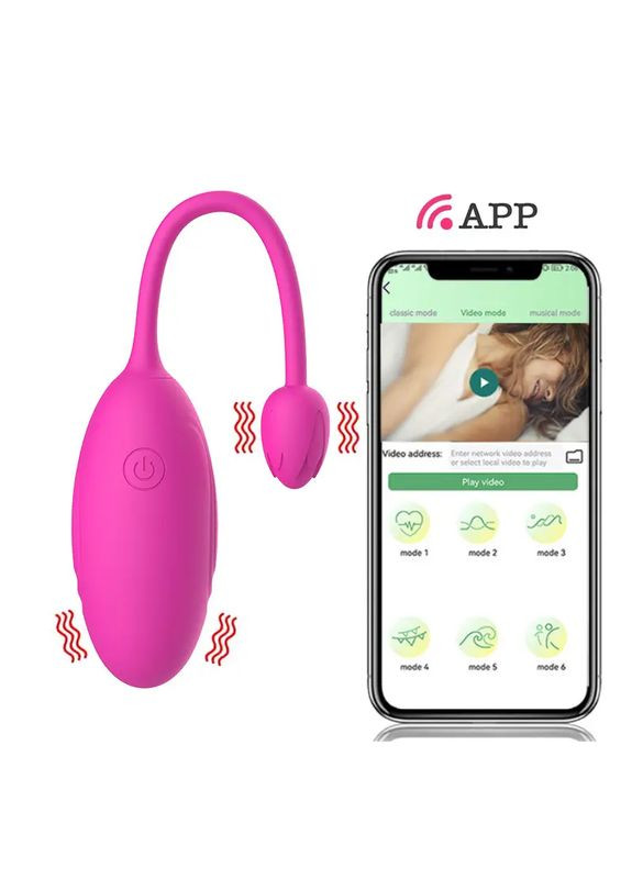 Віброяйце Rose Jump Egg App Focus (349501339)