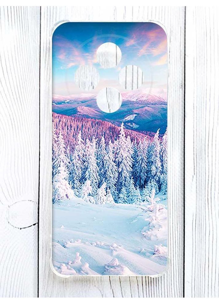 Чохол з потовщеними кутами на Xiaomi Redmi 14C / Poco C75 Зимові гори (принт 163) Creative (362970425)