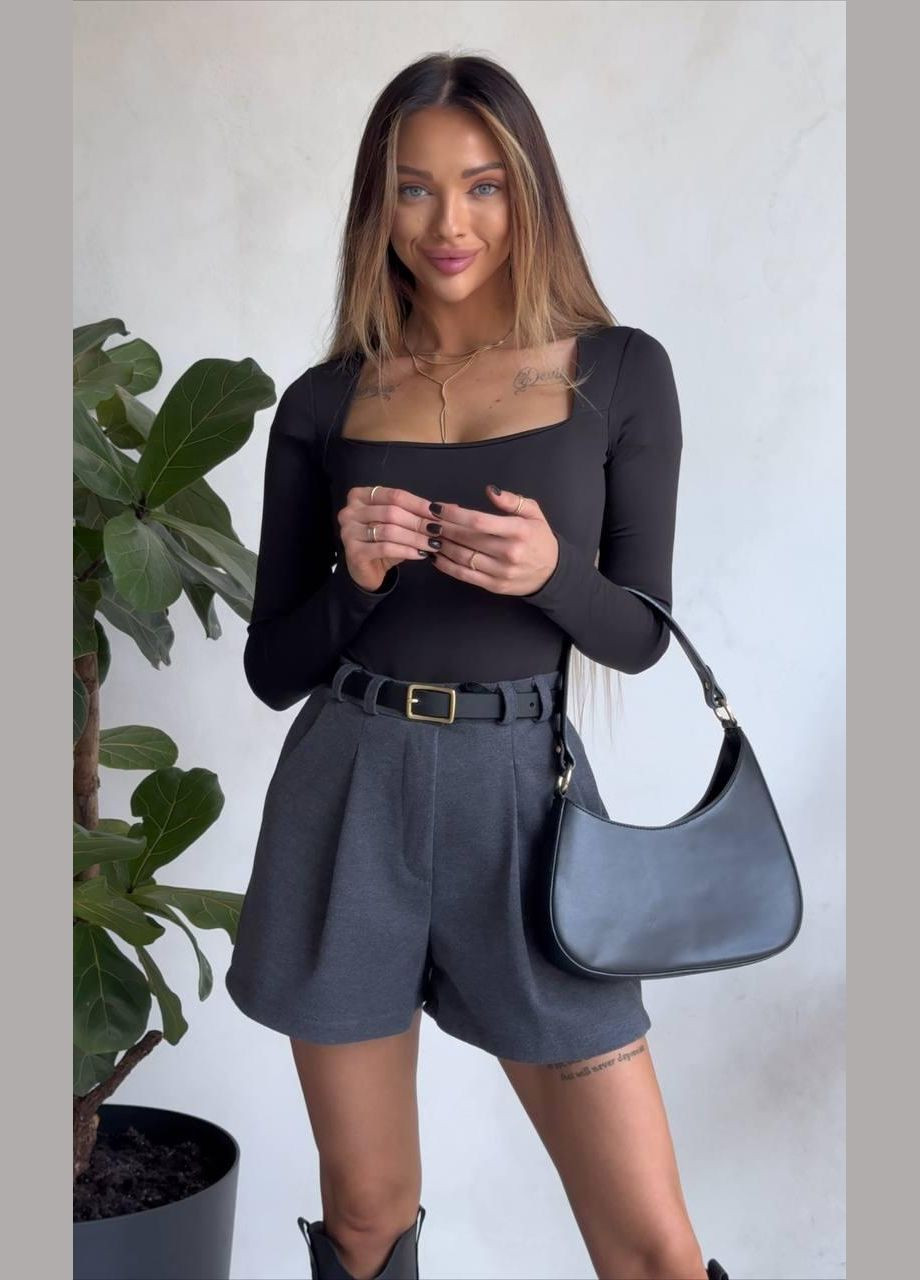 Шорты женские - стильные и теплые №055 Серый 42-44 JUGO Atelier (302652850)