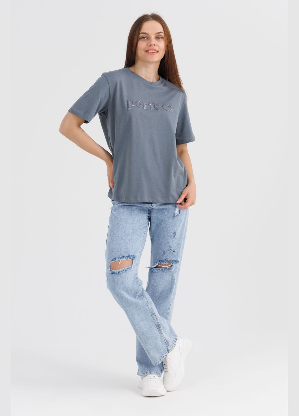 Футболка с принтом женская BXPT-34 PEPPER MINT - (316013515)