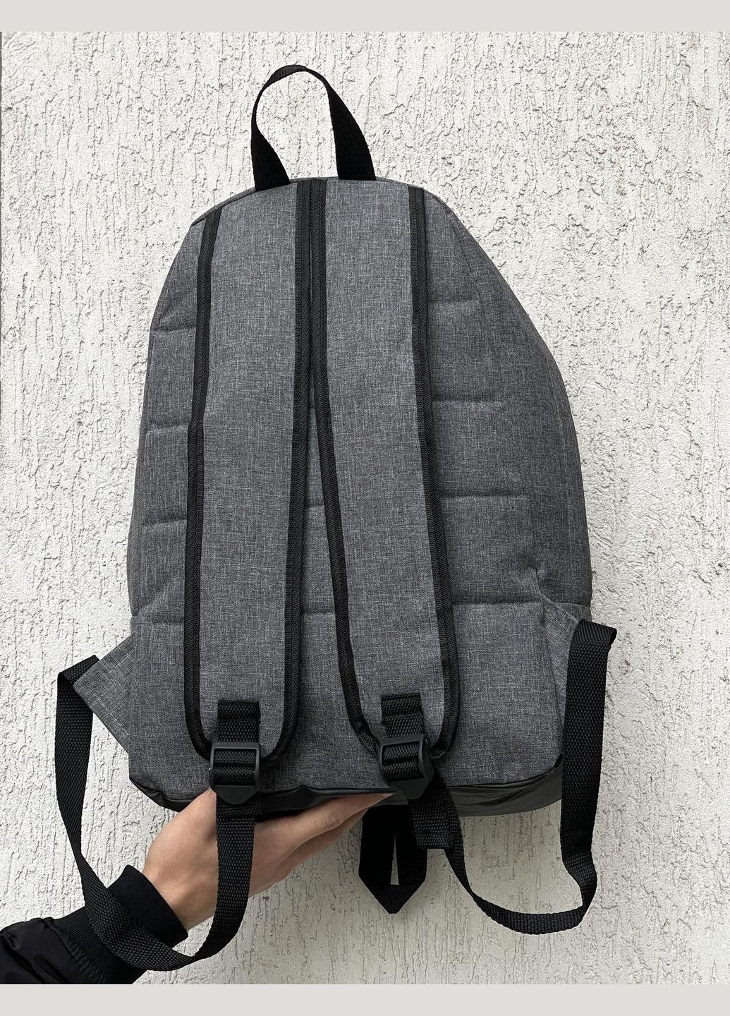 Рюкзак Матрац сірий меланж (біле лого) No Brand (330267536)