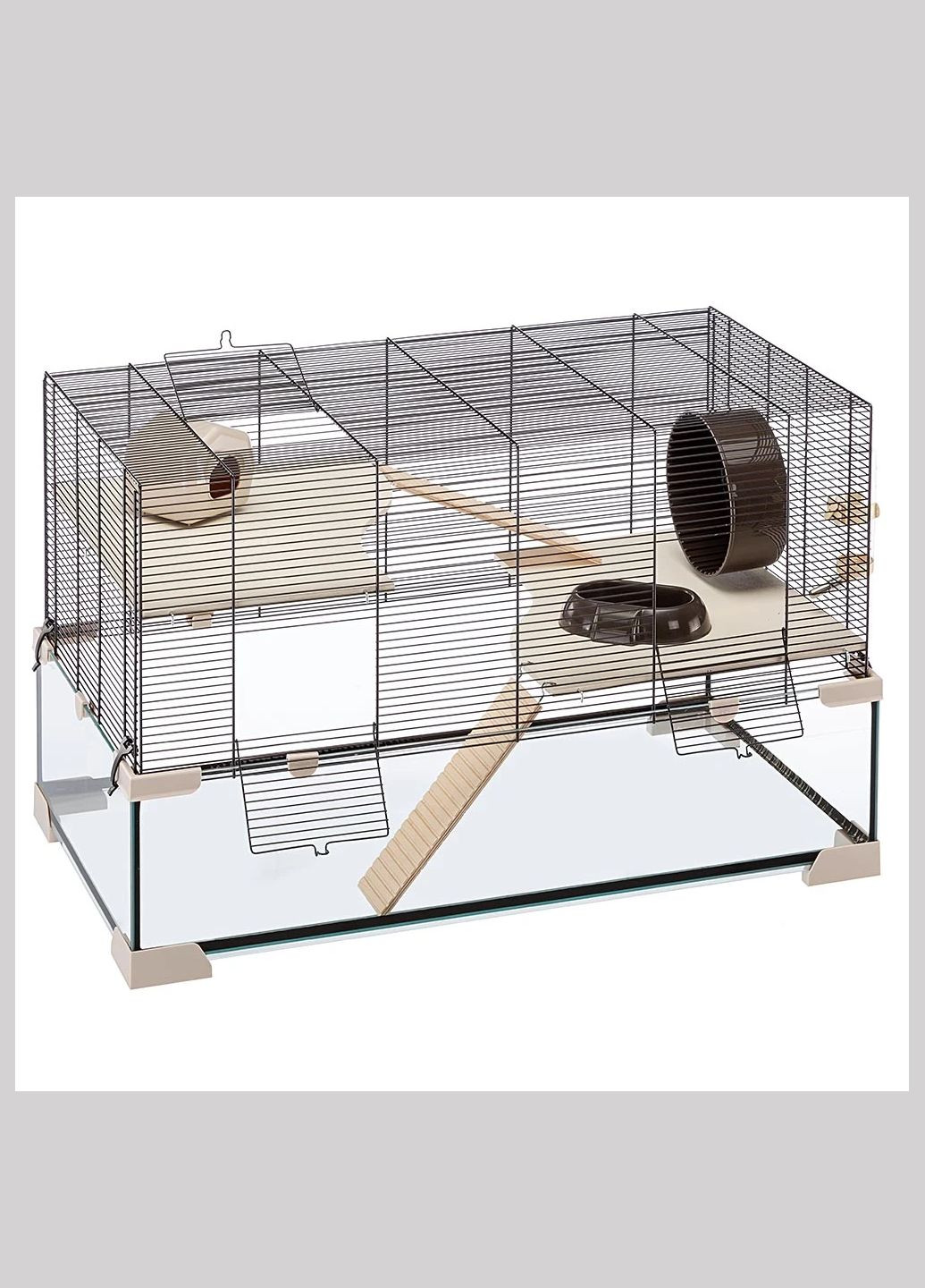 Стеклянная клетка для хомяков, мышей и грызунов Karat (Ферпласт Карат) Ferplast (297512512)