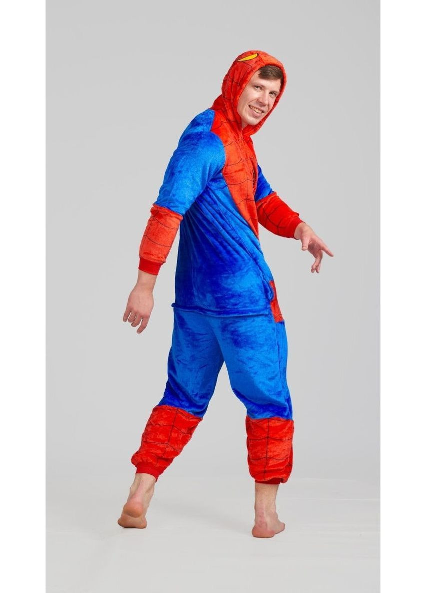 Піжама кігурумі чоловіча Людина павук на блискавці L (165-175 см) Jamboo (369669393)