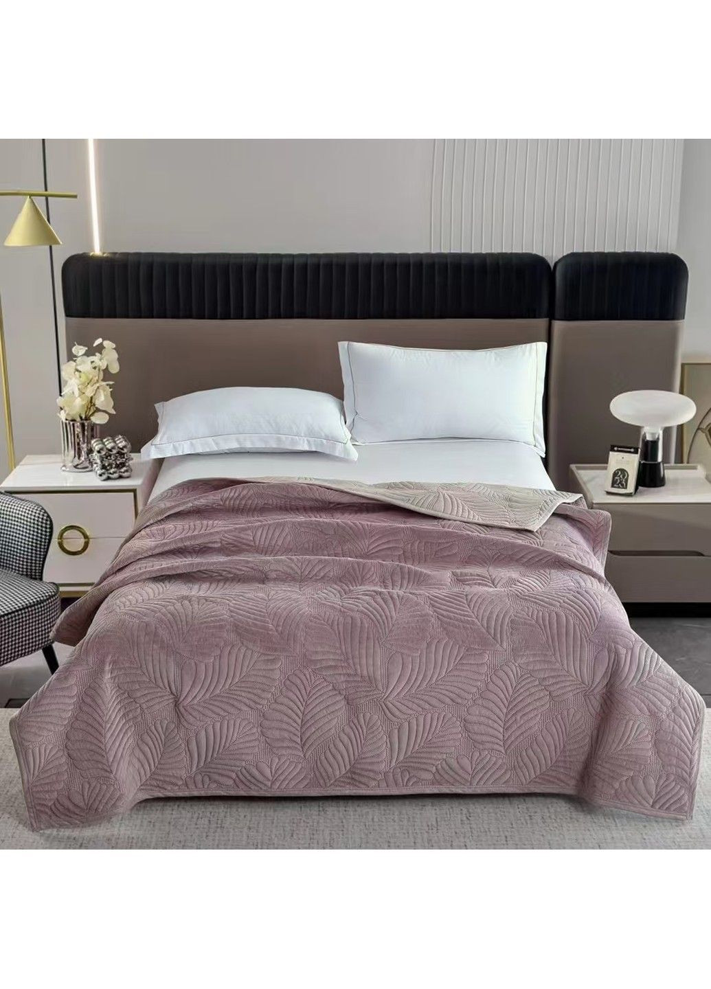 Текстиль для дому Покривало 200*220 см VELVET Powder Soho (365275781)