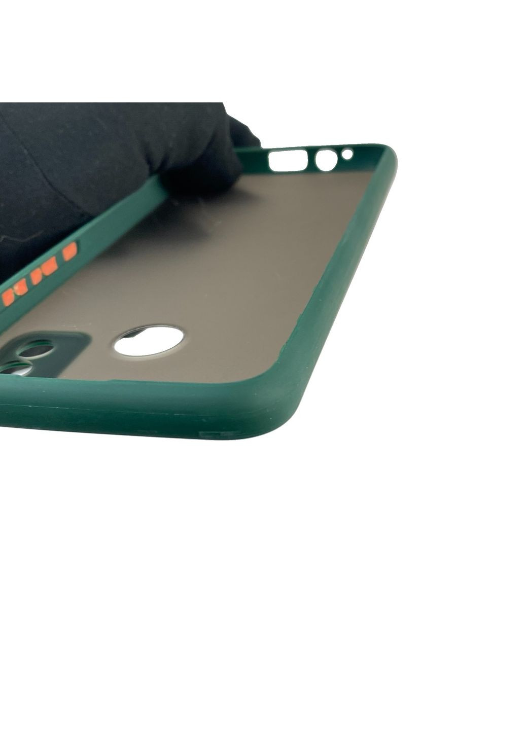 Чехол для телефона Spark 6 Go (KE5) с высокими бортами защитой камеры на техно спарк 6 го темно-зеленый Tecno (366385826)