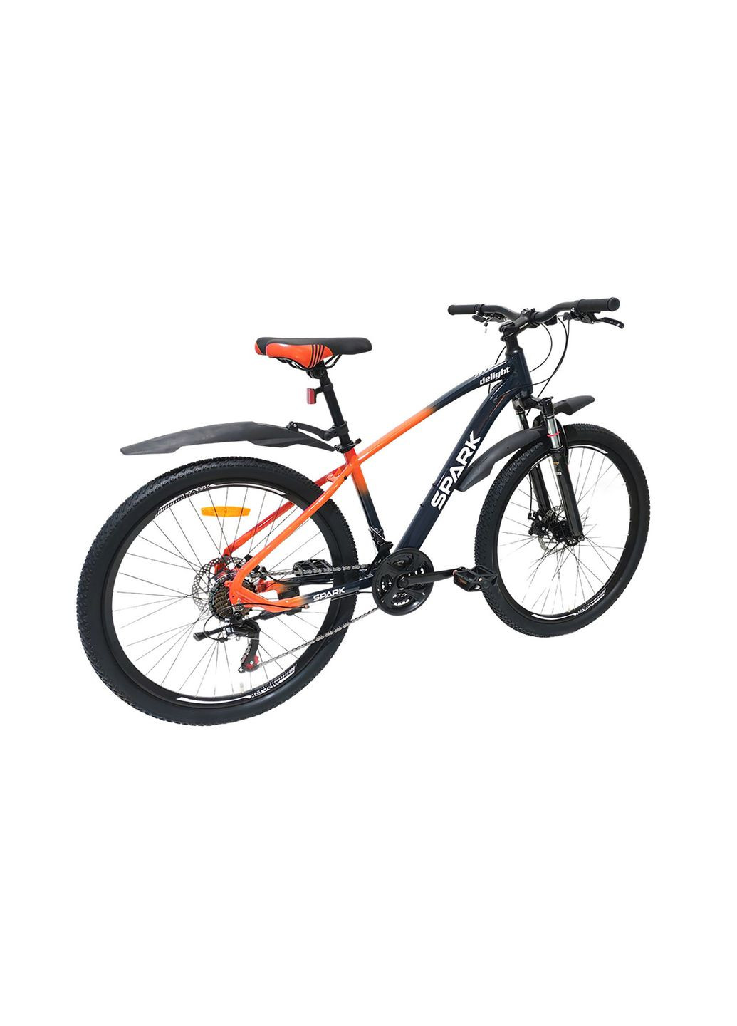 Велосипед DELIGHT 26", размер S, рама 15", 2025, темно-синий с оранжевым. Spark (369647741)