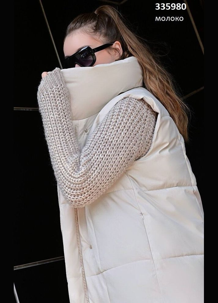 Подовжена жіноча жилетка без капюшону Snow&Passion (347266024)