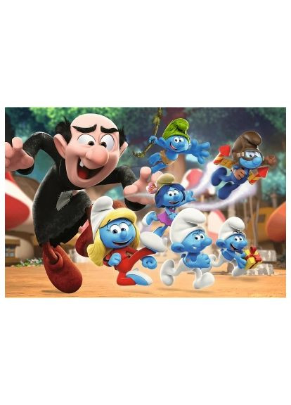 Пазл The Smurfs Уроки папы Смурфа 100 элементов (5900511164817) Trefl The Smurfs Уроки тата Смурфа 100 елементів (366066349)