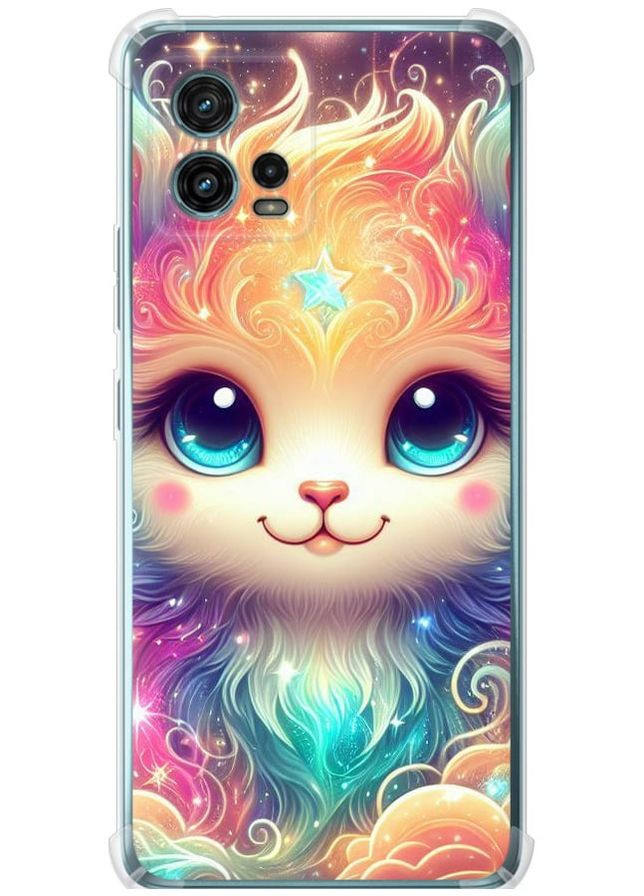 Силіконовий протиударний с посиленими кутами чохол 'Казкове кошеня' для Endorphone Motorola G72 (296582587)