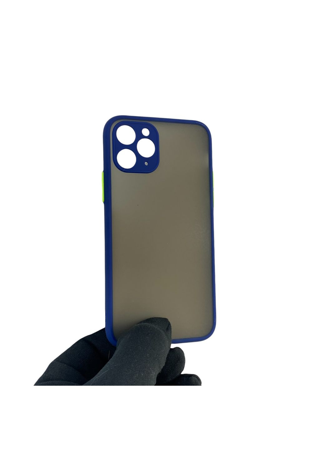 Чохол для телефона iPhone 11 Pro з високими бортами із захистом камери на айфон 11 про темно-синій Apple (366231632)
