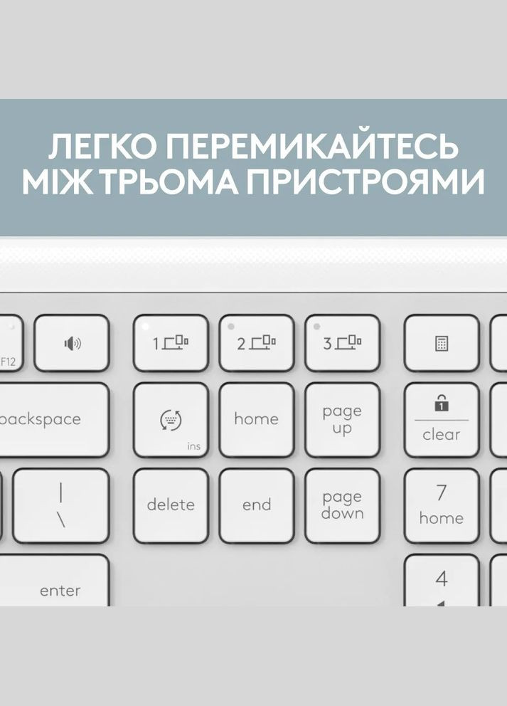 Комплект (клавиатура, мышь) беспроводной Signature Slim Combo MK950 OffWhite (920-012491) Logitech (336958081)